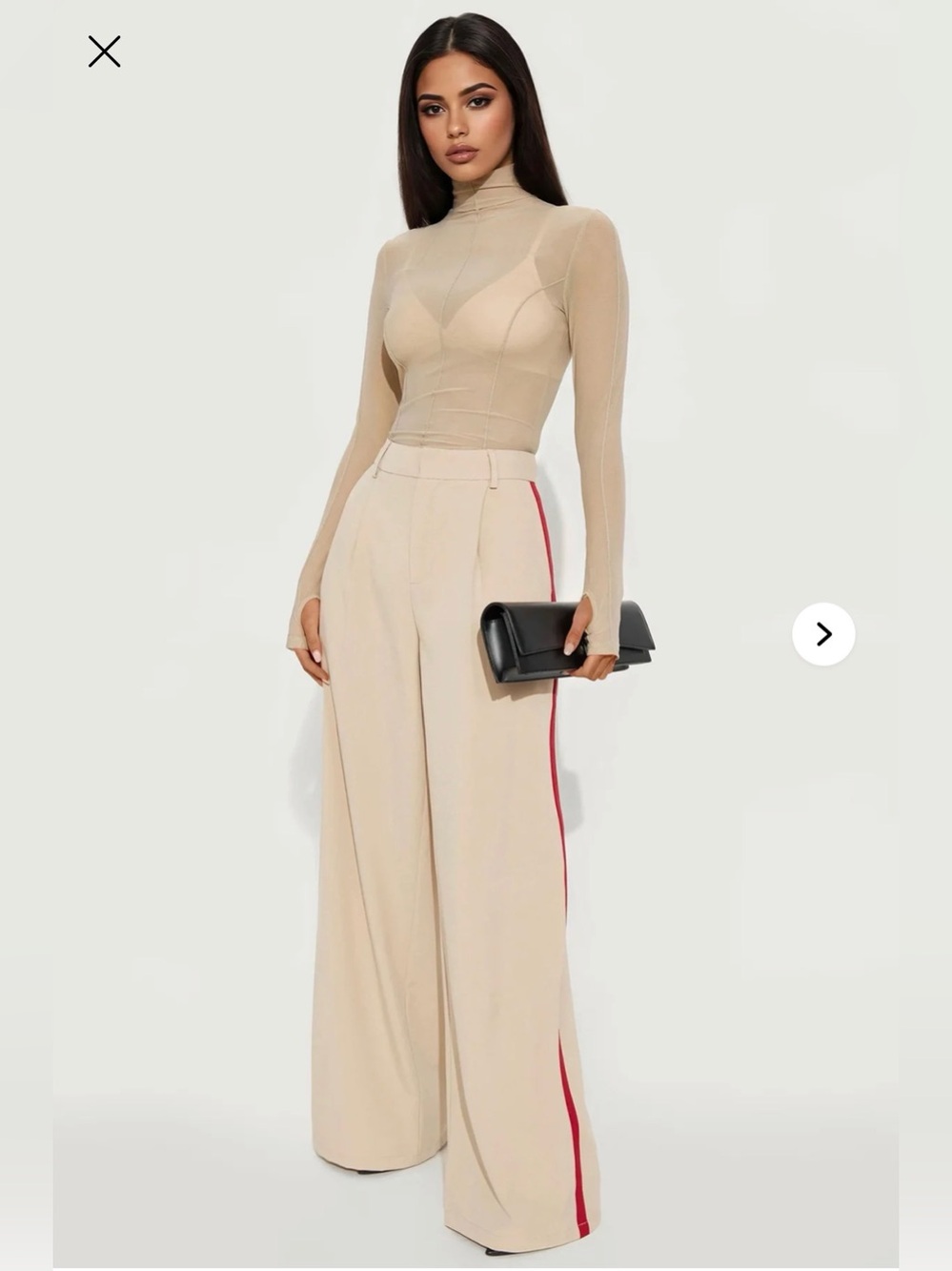 Fashion Nova Dylan Wide Leg Trouser Pants